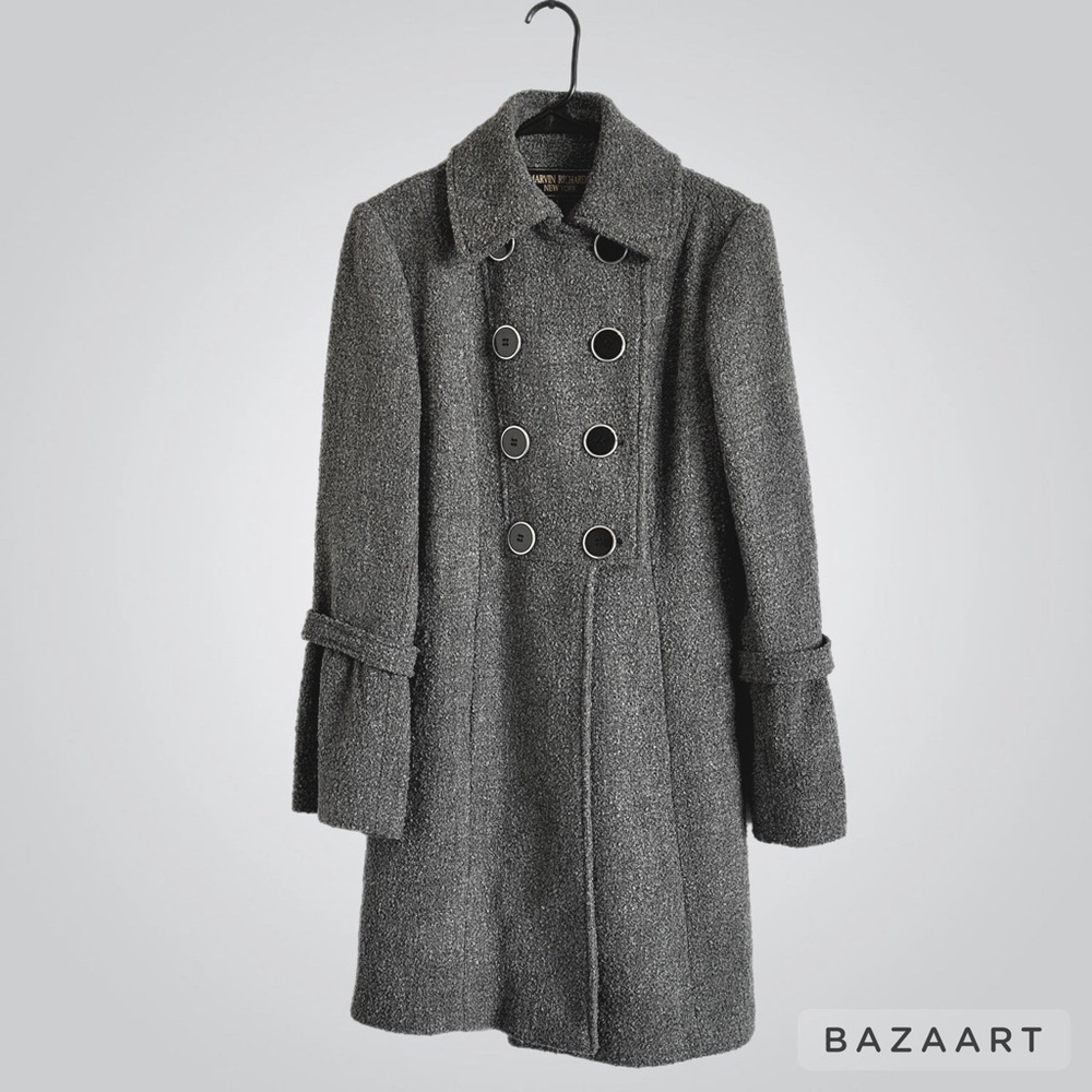 Marvin Richards New York Vintage Tweed Peacoat, Old Money, Preppy, 90s, Academia